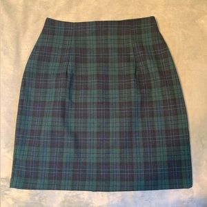 VINTAGE | plaid skirt